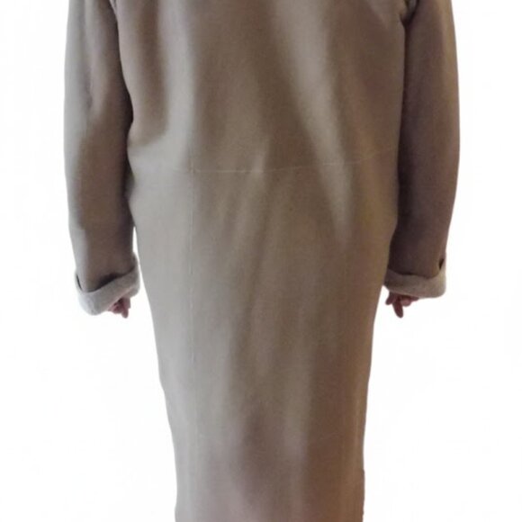 Artico Shearling Leather Coat - Size 48 euro - worn once - tan -Reversable - Picture 13 of 16